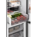 Холодильник Weissgauff WRK 185 Total NoFrost Inverter темная сталь двухкамерный 205/86л морозилка снизу, фото3