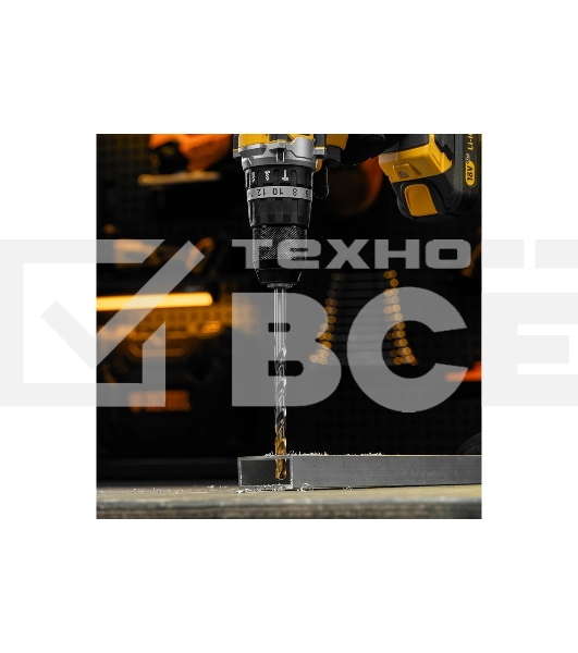 Сверло спиральное по металлу Denzel 10 х 184 мм, Р6М5, Golden Tip, удлиненное