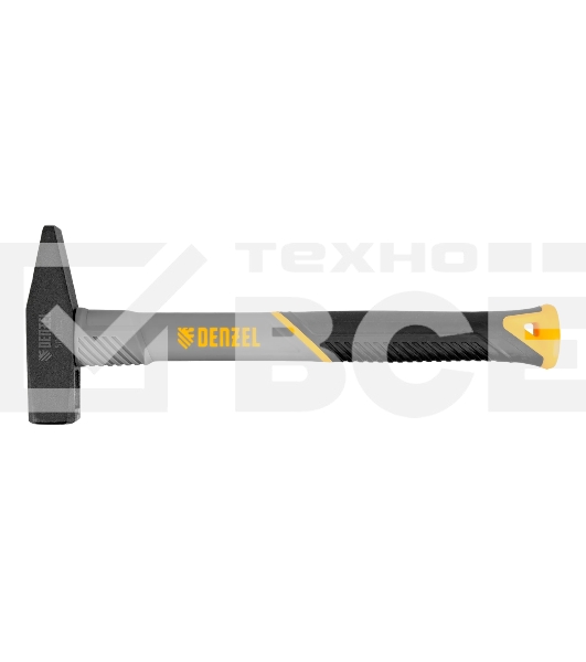 Молоток слесарный Denzel 500 г, кованый, фибергласовая рукоятка c TPR покрытием