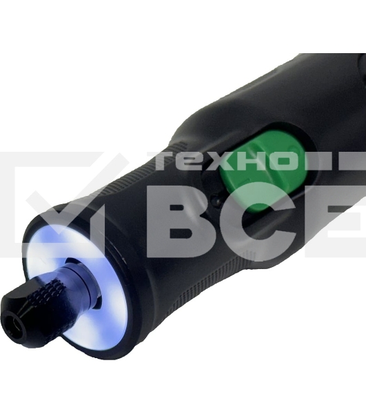 Прямошлифовальная машина (гравер) аккумуляторный DWT AGSP-07 TB /до 5000-30000 об.в мин/цанга 3.2 мм/6 скоростей/LED-подсветка/1.1 А·ч Li-ion/Type-C/черный (AGSP-07 TB)