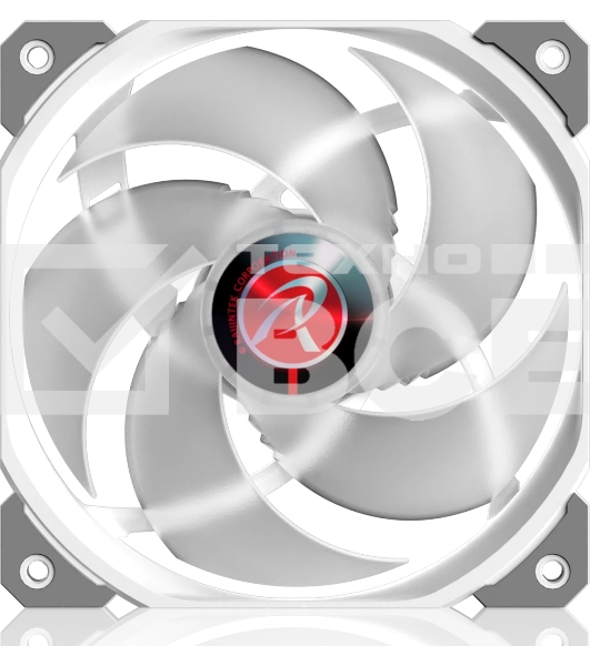 Вентилятор для корпуса Case Cooler Raijintek AGERAS 12 ARGb-1 (120x120x25мм, 4-pin PWM, 67.38CFM, 33dBA, 2200RPM, белый)