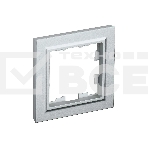 Рамка 1-м BRITE РУ-1-БрА алюм. IEK BR-M12-K47, фото 1