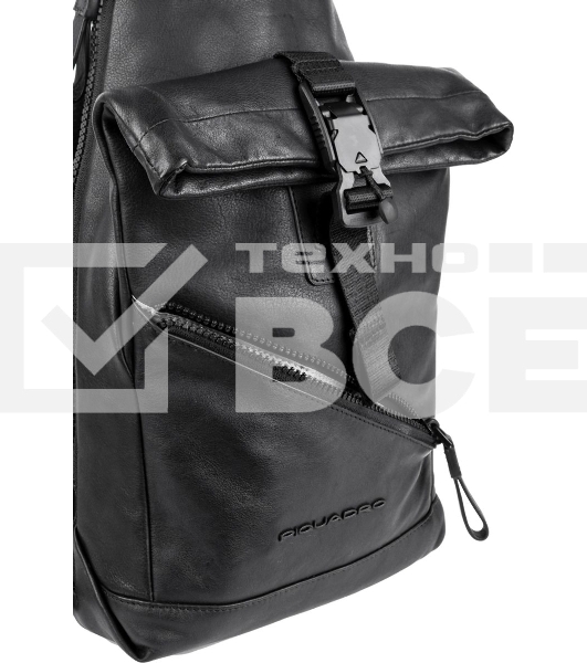 Рюкзак слинг Piquadro Harper CA6784AP/N черный кожа