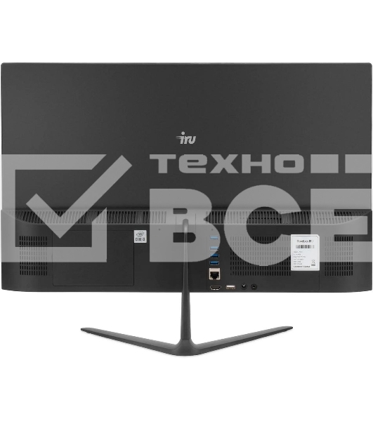 Моноблок IRU P233 23.8' Full HD i3 1005G1 (1.2) 8Gb SSD256Gb CR Windows 11 Professional GbitEth WiFi BT 120W Cam черный 1920x1080
