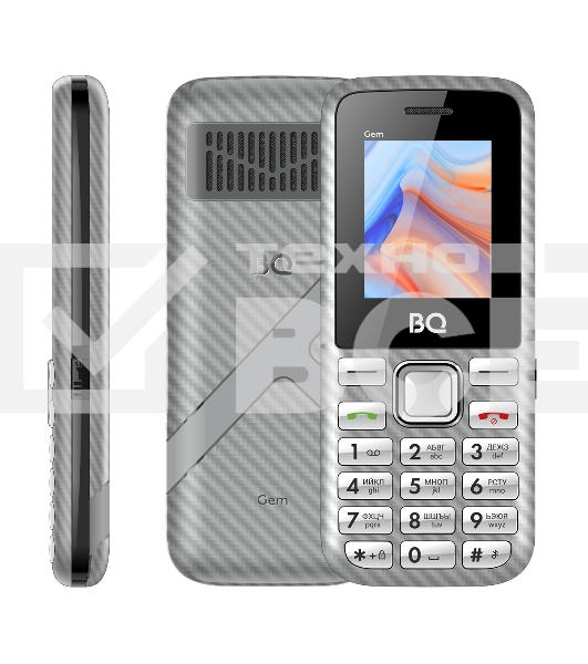 Мобильный телефон BQ 1860 Gem серый (без СЗУ в комплекте)