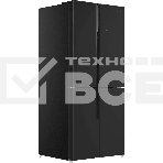 Холодильник Maunfeld MFF181NFB черный глянцевый, трехкамерный, 333/164л, морозилка сбоку, No Frost, Side by Side, фото12