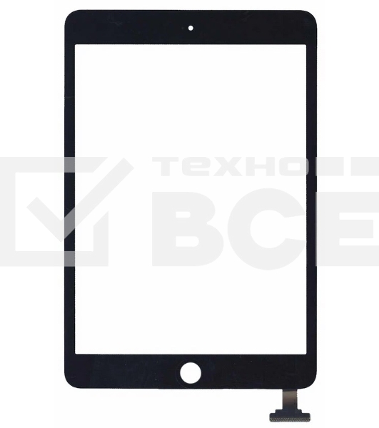 Сенсорное стекло (тачскрин) Ipad mini 3 (retina) no IC (A1599, A1600), черное