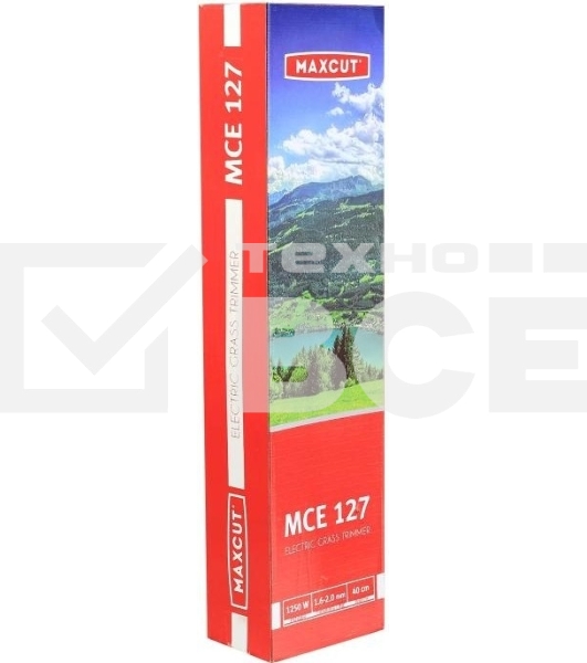 Триммер электрический MAXCUT MCE 127 25300127 1150Вт Вт,3Т диск 230мм; Леска 2,0мм; Захват 38см; Сборная прямая штанга; Плечевой ремень