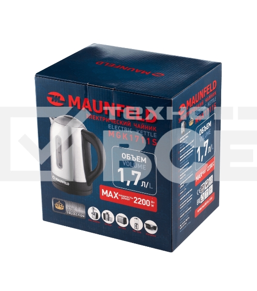 Чайник Maunfeld MGK1711S нержавейка