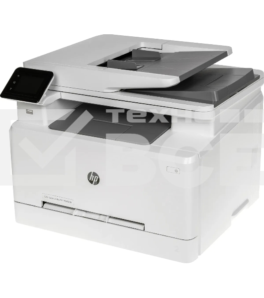 МФУ лазерный HP Color LaserJet Pro M283fdn (7KW74A), A4, цветной, печ. до 21 стр/мин., скан. до 26 стр/мин. (ч/б) 22 стр/мин. (цвет), 600 x 600 dpi (печать) 300x300dpi (скан.), USB, RJ-45, Air Print, Mopria
