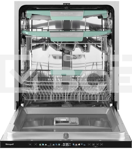 Встраиваемая посудомоечная машина Weissgauff BDW 6140 Real Touch DC Inverter Timer Floor