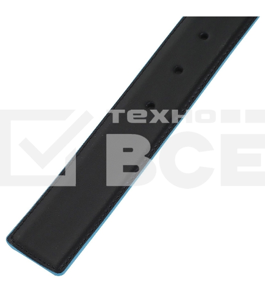 Ремень мужской Piquadro Blue Square CU2619B2/NBLU2, черный/темно-синий, натур.кожа