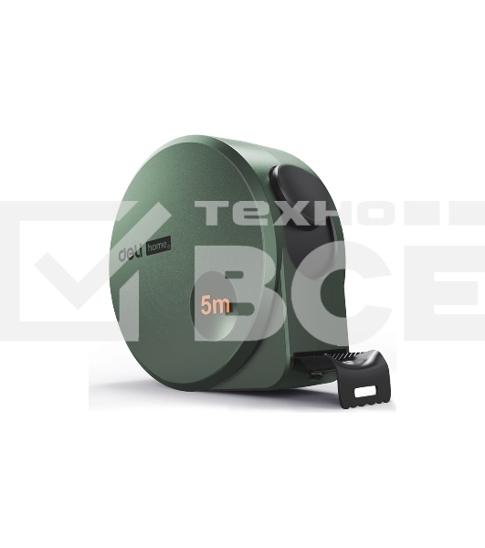 Рулетка Home Series Green HT8519L 5м х 19мм, эксклюзивный дизайн, корпус - высококачественный софттач пластик
