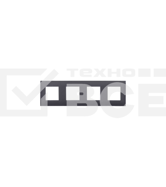 Рамка 4-м IEK SKANDY SK-F04G графит SK-M42-K53