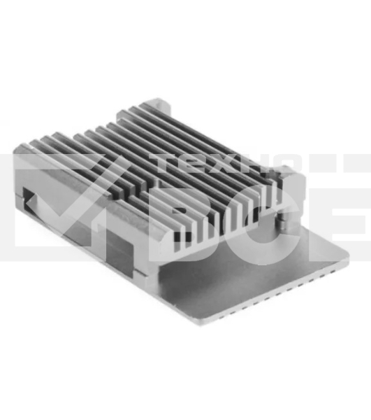 Корпус Qumo Aluminum case without fan, Raspberry Pi 4, silver(RS001)