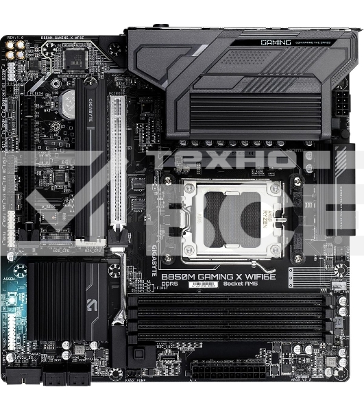Материнская плата Gigabyte B850M GAMING X WIFI6E, Socket AM5, AMD B850, 4xDDR5, 4xSATA, 2xM.2, 1xPCI-E 5.0 x16, 1xPCI-E 3.0 x4, 1xHDMI, 2xDP, 1x 2.5Gb LAN, 1xUSB-C 3.2 Gen 2, 1xUSB-A 3.2 Gen 2, 2xUSB-A 3.2 Gen 1, 4xUSB-A 2.0, 3x3.5 мм, 7.1, Micro-ATX