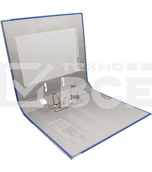 Папка-регистратор Silwerhof 2013371 A4 50мм, ПВХ/бумага синий, металлическая окантовка, сборная (упаковка: 2шт)