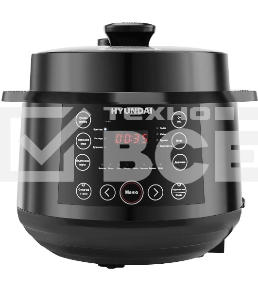 Мультиварка Hyundai HYMC-2407 5.7л 1000Вт черный/черный