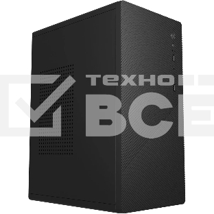 Компьютерный корпус Accord Entry ACC-2054B черный без БП mATX 1x80мм 2xUSB 2.0 audio