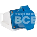 Розетка стационарная наружная 123 2Р+РЕ 32А 220 В IP44 PROxima EKF ps-123-32-220-PRO, фото 1