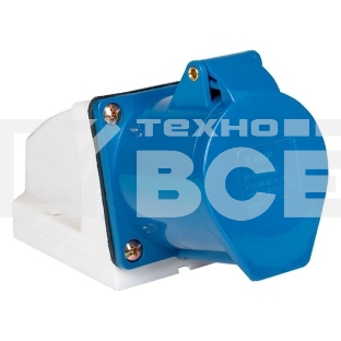 Розетка стационарная наружная 123 2Р+РЕ 32А 220 В IP44 PROxima EKF ps-123-32-220-PRO