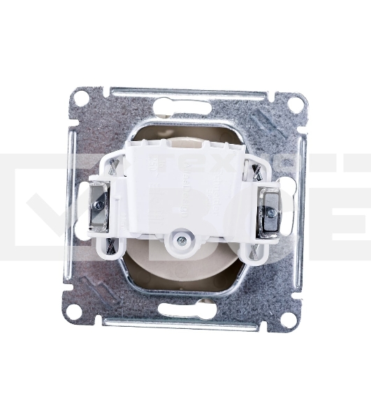 Механизм розетки 1-м СП AtlasDesign без заземл. 16А алюм. SchE ATN000341