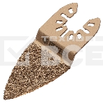 Насадка для МФИ Denzel шлифовальная дельтовидная, HM, по плитке и дереву, 33 мм, фото 1