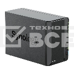 СХД настольное исполнение Synology 2BAY NO HDD DS225+, фото 1