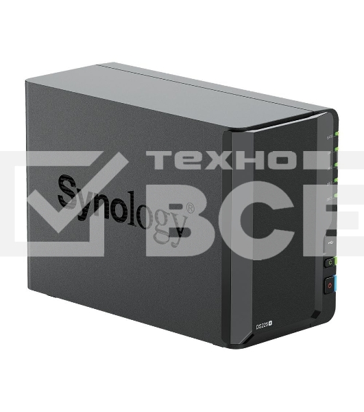 СХД настольное исполнение Synology 2BAY NO HDD DS225+