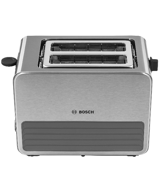 Тостер Bosch TAT7S25 серебристый, 1050 Вт, 2 слота