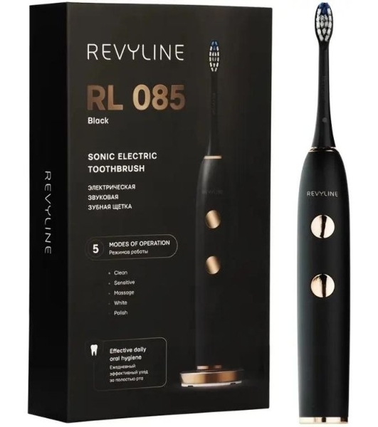 Электрическая зубная щетка Revyline RL 085, чёрная