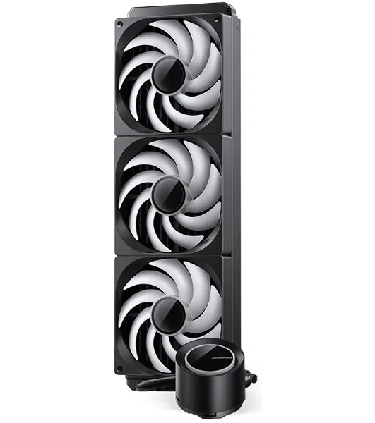 Система жидкостного охлаждения Jonsbo TG-420 ARGB Black, 420 мм, 3x140 мм, 800-1800 об/мин, 20.3-36.2 дБ, 4-pin PWM, 300 Вт, ARGB, черный