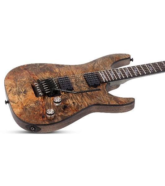 Электрогитара SCHECTER OMEN ELITE-6 FR CHAR - электрогитара 6-струнная, Charcoal (CHAR) - древесный