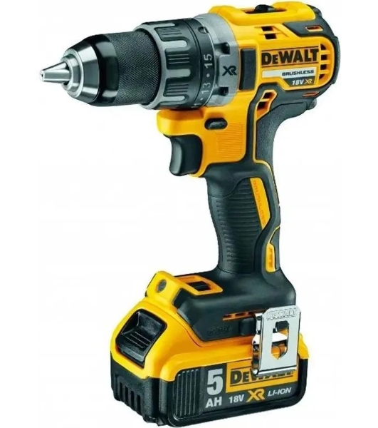 Дрель-шуруповерт аккумуляторная DeWalt DCD791P2 18.0 в бесщеточный двиг. 460Вт 27/70Нм 0-550/2000 об./мин. БЗП