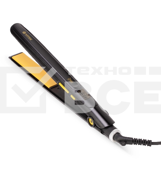 Выпрямитель Vitek VT-8400 45Вт черный макс.темп.:230С покрытие:керамическое