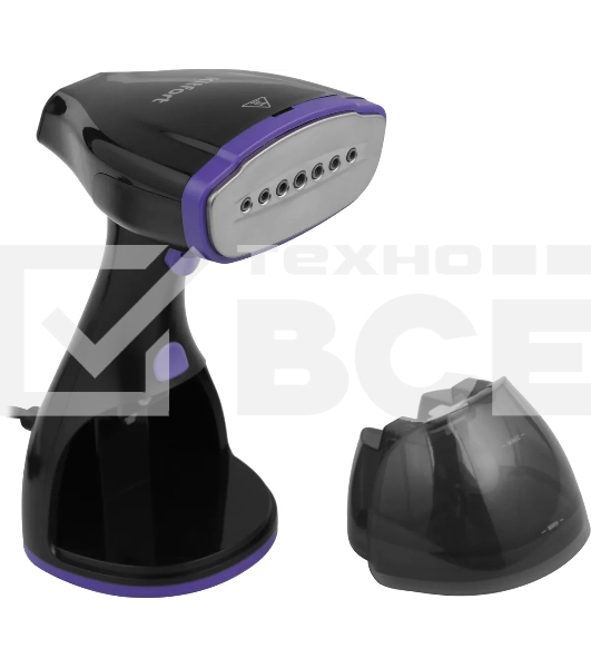 Отпариватель ручной Kitfort КТ-9121-1 1500Вт черный/фиолетовый