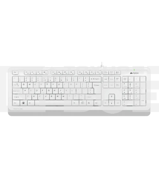 Клавиатура A4Tech Fstyler FK10 проводная, USB, белый/серый