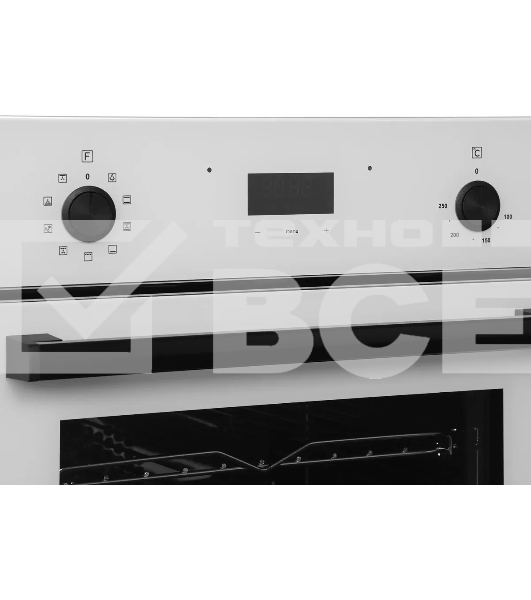 Духовой шкаф электрический Hyundai 6009.25 WG белый стекло