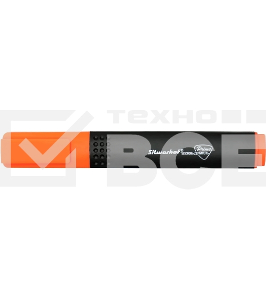 Текстовыделитель Silwerhof Prime 108031-06 скошенный пиш. наконечник 1-4мм оранжевый коробка