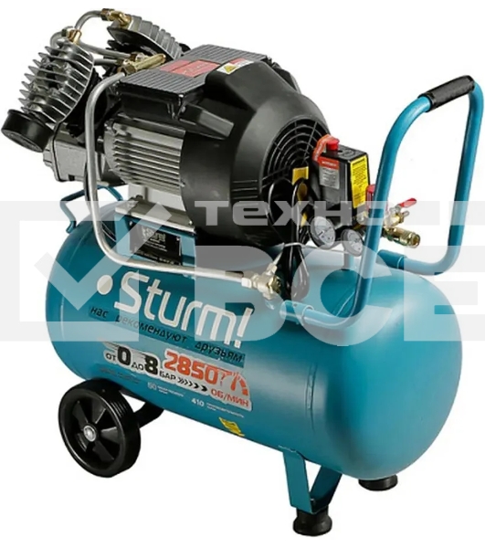 Компрессор поршневой Sturm! AC93250 масляный 410л/мин 50л 2400Вт синий/черный