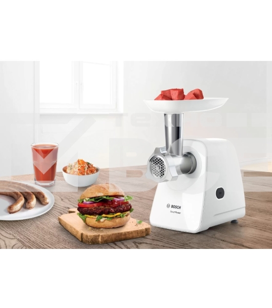 Мясорубка Bosch MFW2517W 1500 Вт, 1.7 кг/мин, белый
