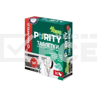 Таблетки для посудомоечных машин эко all in 1 Purity by Maunfeld MDT30EC (30 шт. в упаковке)