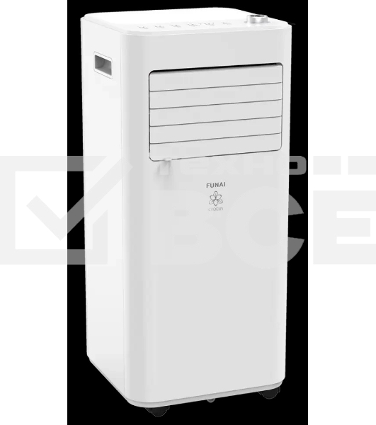 Кондиционер мобильный FUNAI CROCUS MAC-CS22CON01 7500 BTU, 15 м², 53 дБ, охлаждение, белый