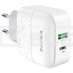 Сетевое зарядное устройство BOROFONE BA46A Premium, один порт USB, один порт Type-C, PD, 18W, 5V, 3.0A, белый, фото11