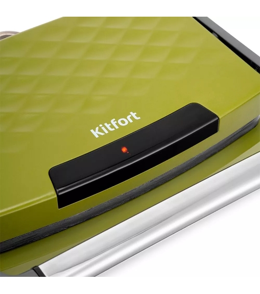 Сэндвичница Kitfort КТ-3626 750Вт зеленый/серый