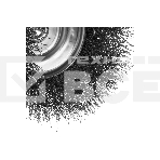 Щетка для дрели Denzel 75 мм, чашка, со шпилькой, нержавеющая витая проволока, фото5