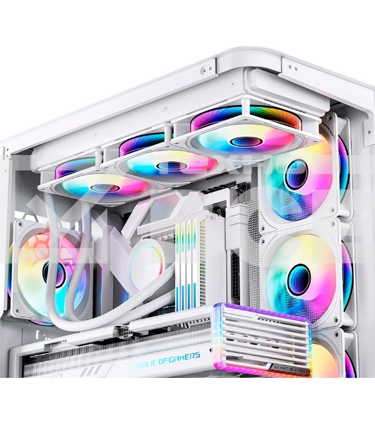 Вентилятор для корпуса JONSBO FR-606WR Reverse (120x120x25мм, 4-pin PWM, ARGb, 35.99CFM, 26.5dBA, 1500RPM, белый)