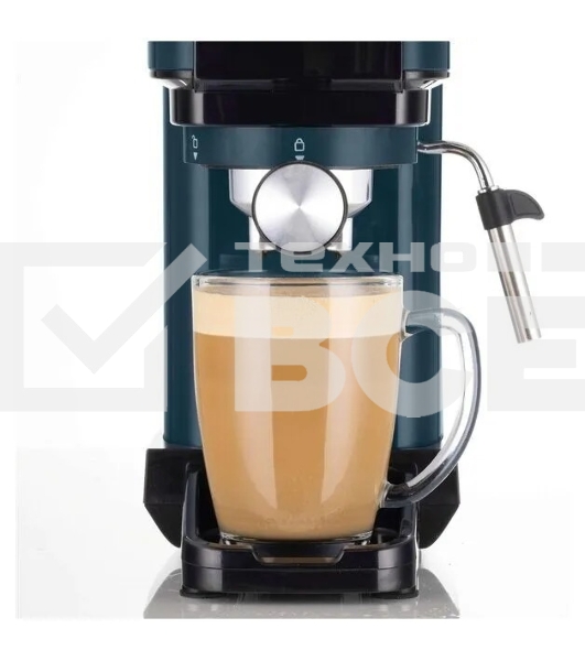 Кофеварка рожковая Ariete 00M139918AR0 маренго/синий, молотый/капсулы, 1,1 л, 1300 Вт, 15 бар