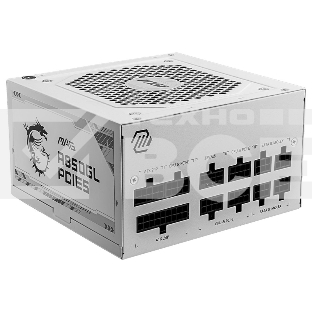 Блок питания MSI MAG A850GL PCIE5 WHITE, 850W, 80 PLUS Gold, полностью модульный, ATX 3.0, PCIE5, RTL белый