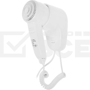 Фен настенный G-TEQ 8724 1200Вт 15м/сек пластик белый